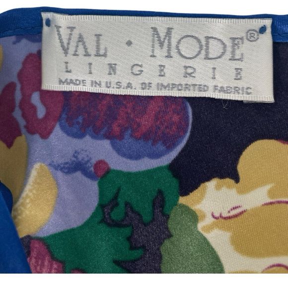 Vintage Val Mode Lingerie Floral Nightgown Womens Size Small - Picture 3 of 6